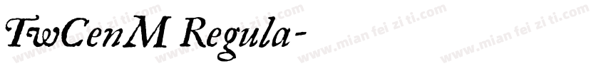 TwCenM Regula字体转换